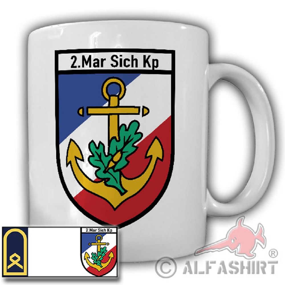 Hauptbootsmann 2 Marinesicherungskompanie Plön HptBtsm MarSichKp Tasse#20013