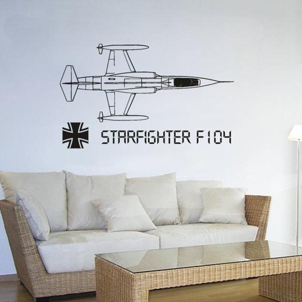 Starfighter F104 Flugzeug Bundeswehr Militär Luftwaffe - (ca. 45x75cm ) #3447