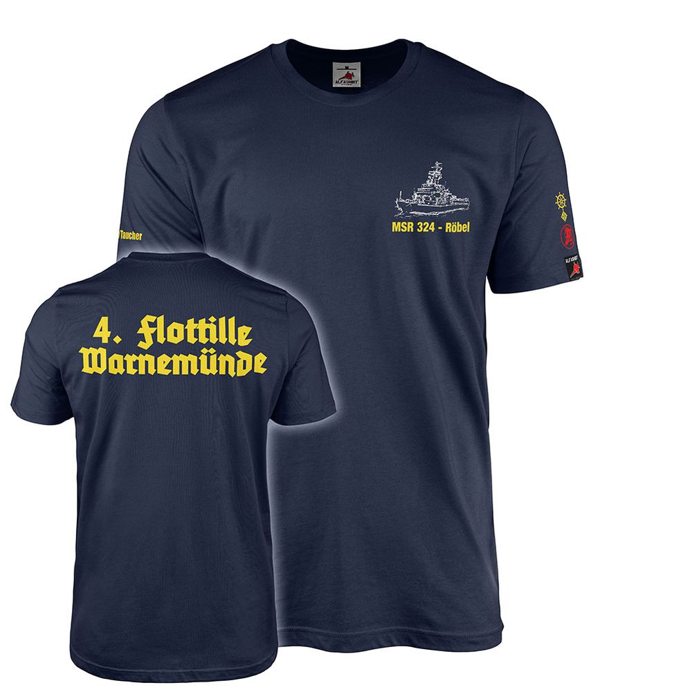 MSR 324 Röbel NVA Volksmarine Diver Special Course T-Shirt#46575