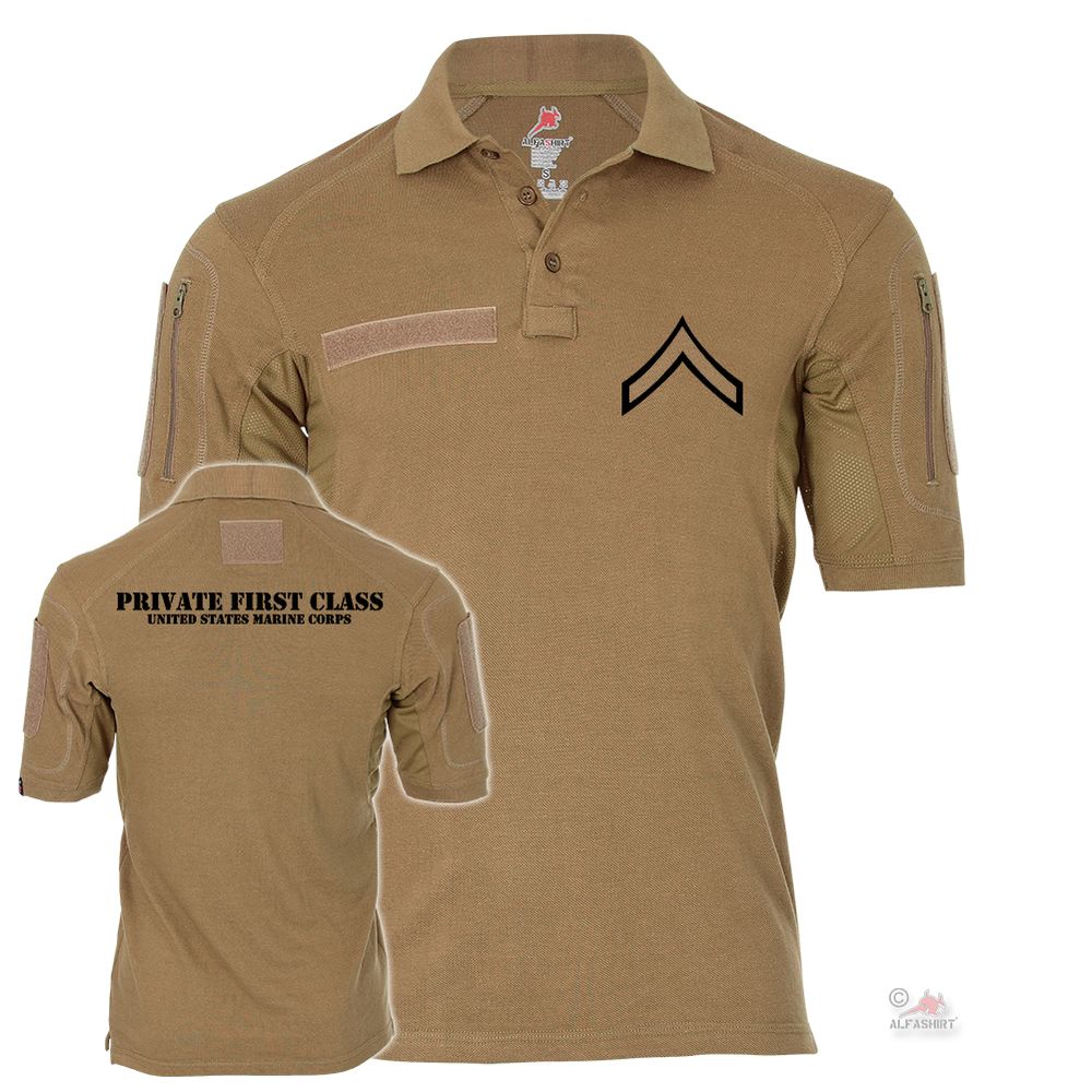 Tactical Poloshirt Alfa - Private First Class Dienstgrad USA #19044 Tactical Poloshirt Alfa - Private First Class Dienstgrad USA #19044