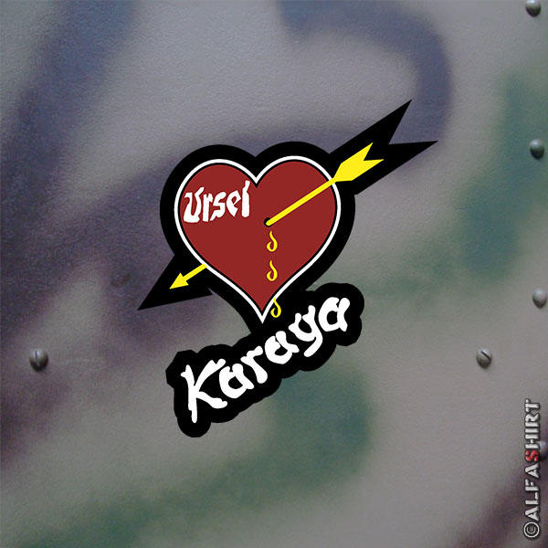 Sticker Erich Hartmann Coat of arms Karaya Bubi Jagdflieger 6x7cm A661