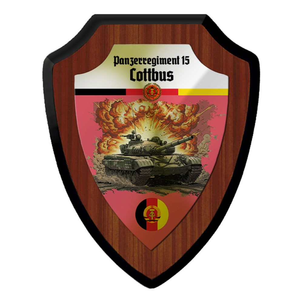 Coat of arms of the NVA National People's Army, T-72 main battle tank, Panzer Regiment #47468