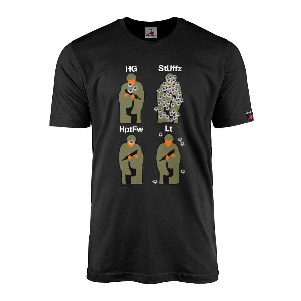 Bundeswehr shooting range main sergeant rifle target shooting BW T-Shirt # 33221