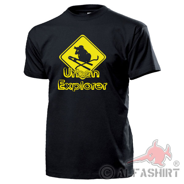 Urban Explorer City Ruine Fotograf Underground Bolzenschneider - T Shirt #17651