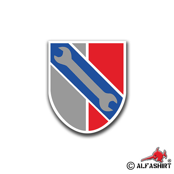 Sticker 3 InstBtl 2 Coat of Arms Repair Battalion 7x6cm A1045