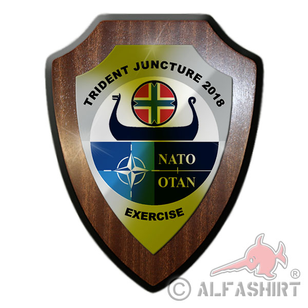 Wappenschild Trident Juncture 2018 Exercise NATO Manöver TRJE Übung #31745