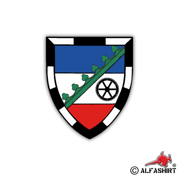 Sticker PzGrenBtl 161 Badge Tank Grenadier Battalion 7x6cm A1662