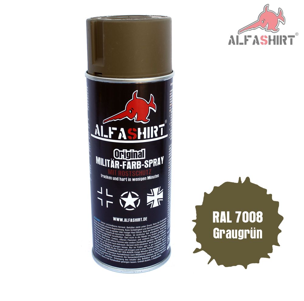 Farbspray RAL 7008 Graugrün Khakigrün Sandgelb Tarnung Farbe Lack #12693