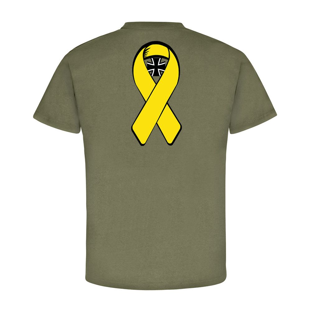 Gelbe Schleife Auslands Einsatz Solidarität Bw Bundeswehr Reservist Shirt #5442