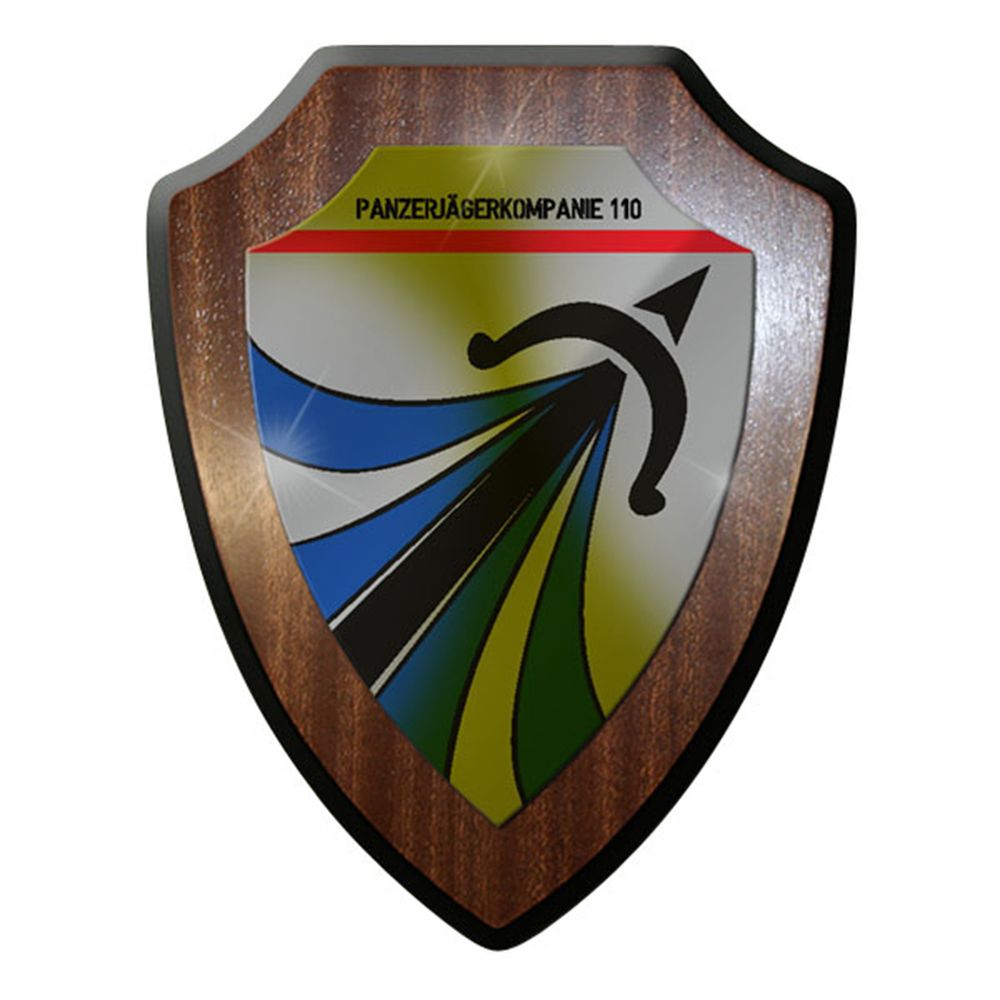 Wappenschild / Wandschild / Wappen - Panzerjägerkompanie 110 Bundeswehr #8339
