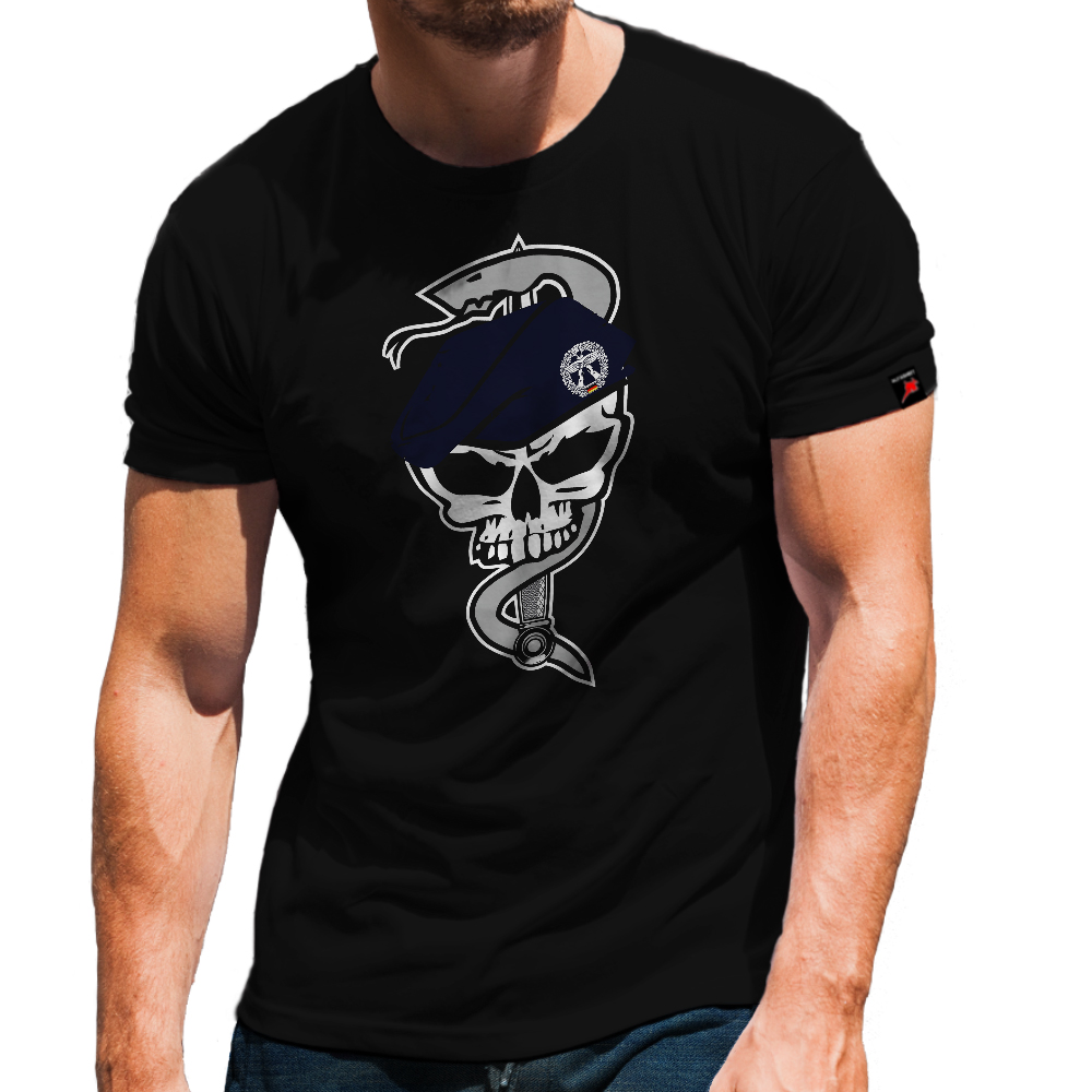 KSK Schädel Barett Objektschutz Luftwaffe Heer Truppe T-Shirt #31631