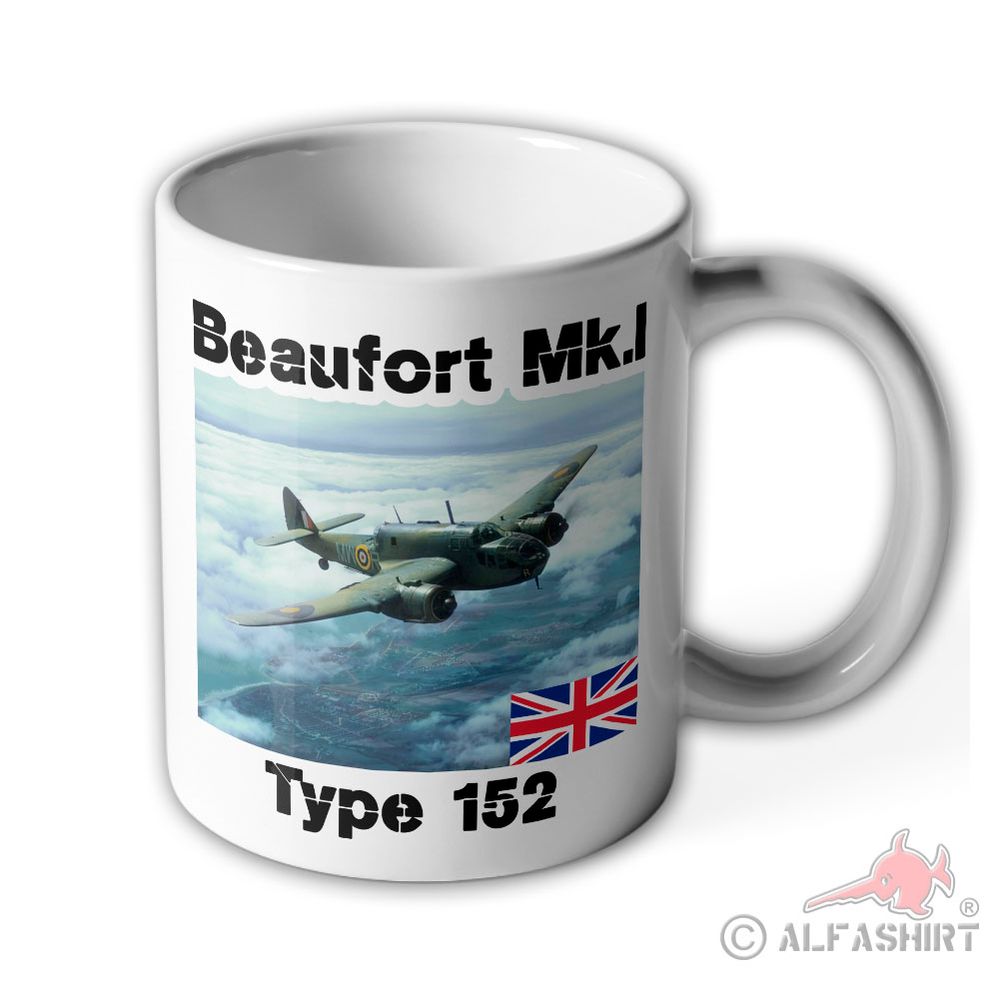 Mug Beaufort MK1 Type 152 aircraft Royal Air Force torpedo bomber #40600