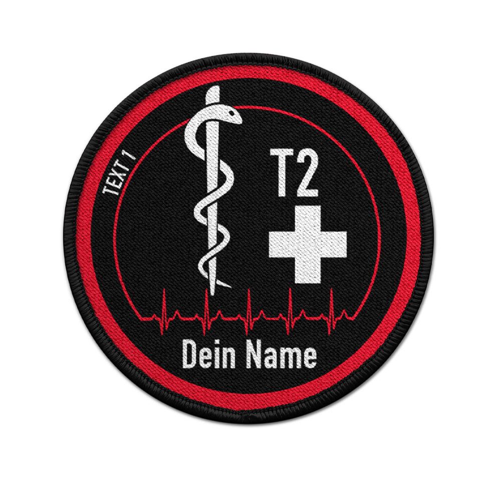 Patch Kreuz Personalisiert Notfallsanitäter RS NFS Abzeichen Medical #43575