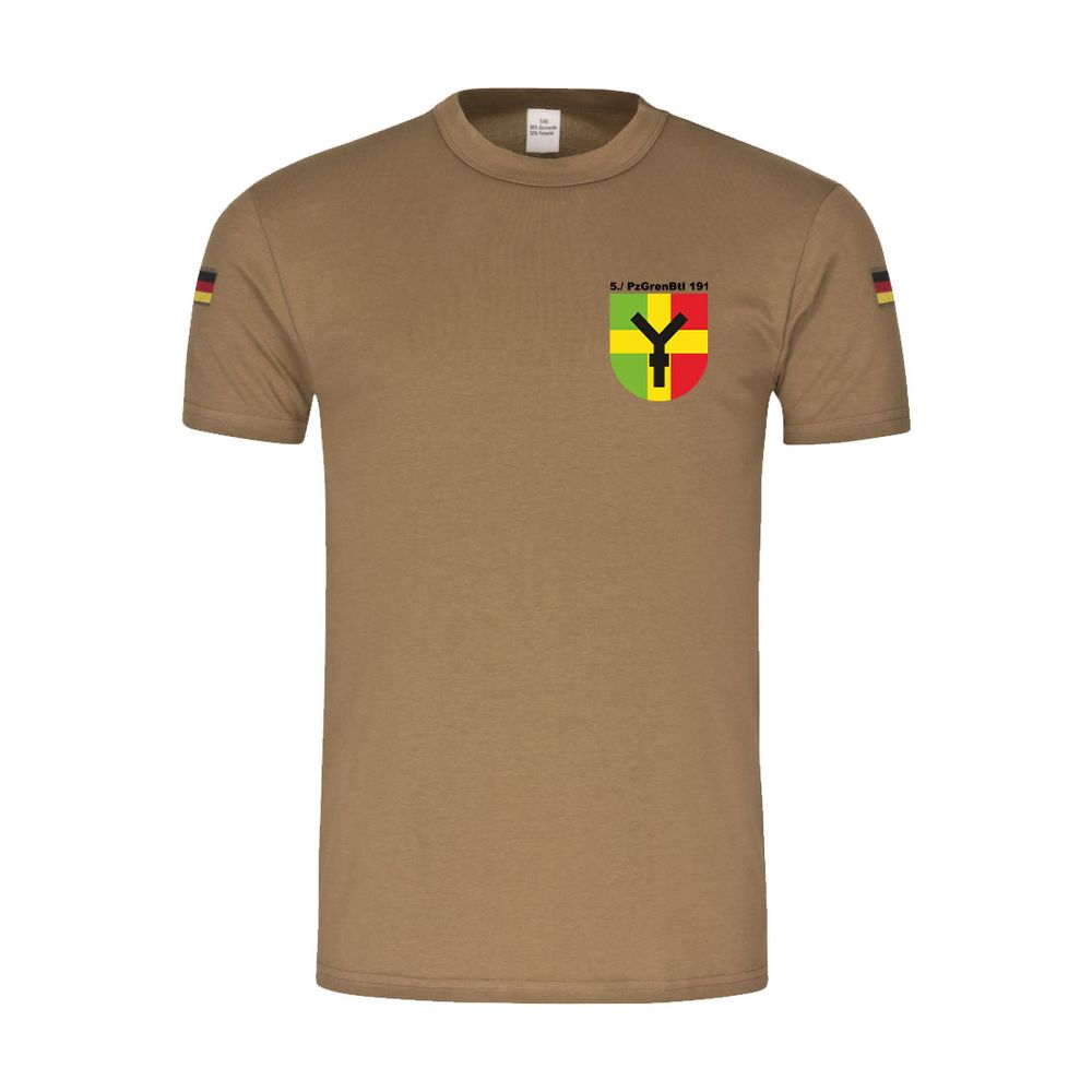 BW Tropenshirt  5. Kompanie Panzergrenadierbataillon PzGrenBtl 191 PzGrenBrig 19 Verbandsabzeichen Wappen #46756
