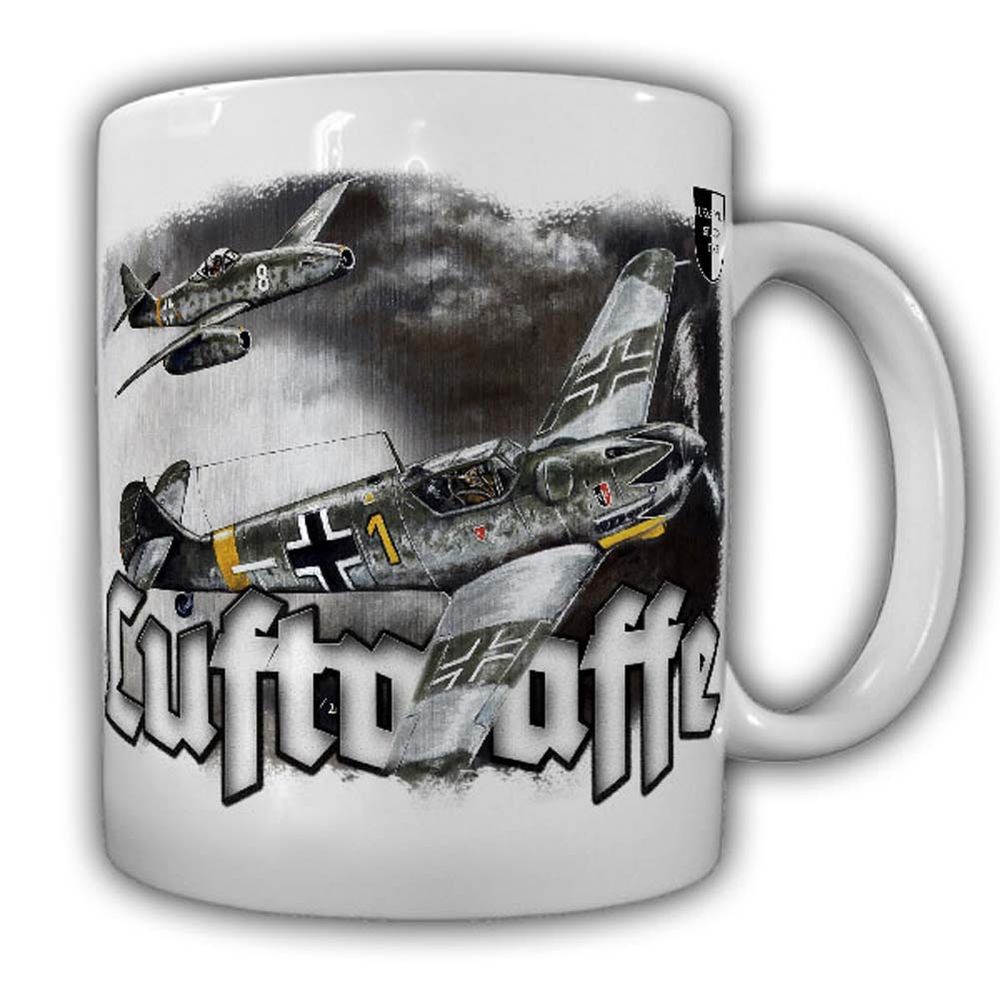 Tasse Lukas Wirp LUFTWAFFE Me109 & Me262 Flugzeug Jäger Jagdflieger #24406