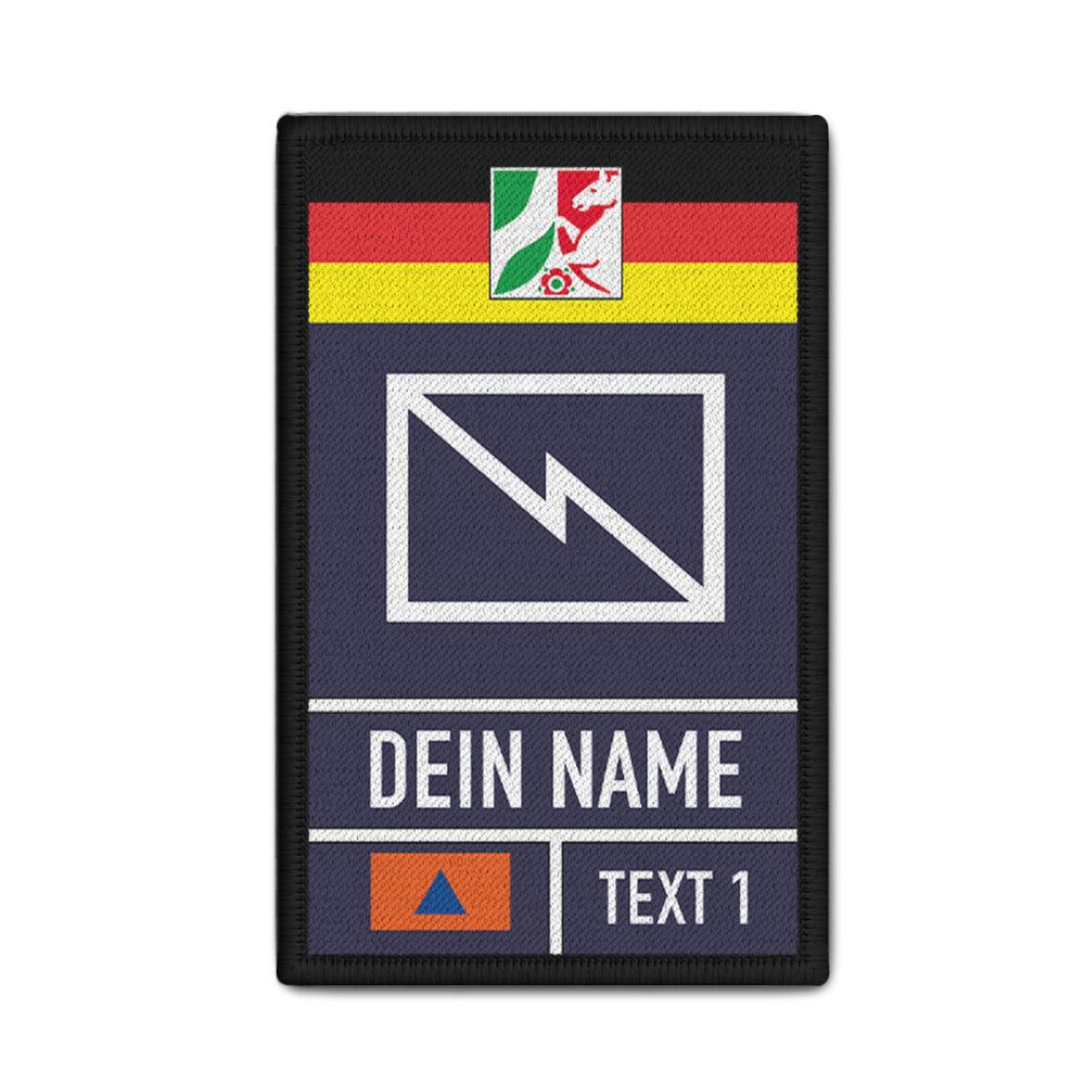 Rank Patch personalisiert NRW Fernmelder Kat Schutz Personalisiert Taktisches Zeichen #46061