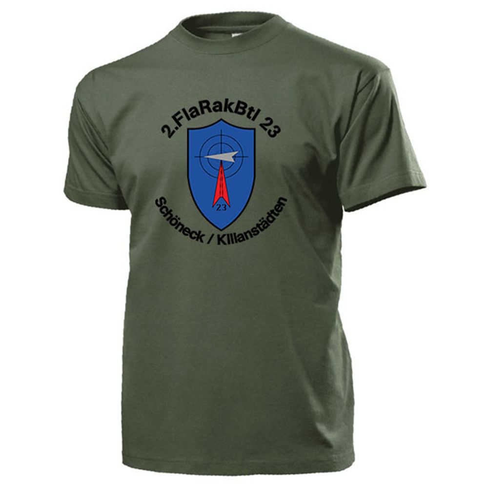2 FlaRakBtl 23 Flugabwehrraketenbataillon Bundeswerh Wappen - T Shirt #13346