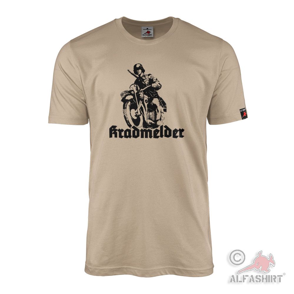 T-Shirt Kradmelder Kraftrad Verbinder Erkunder Erkundung Kurier #45434
