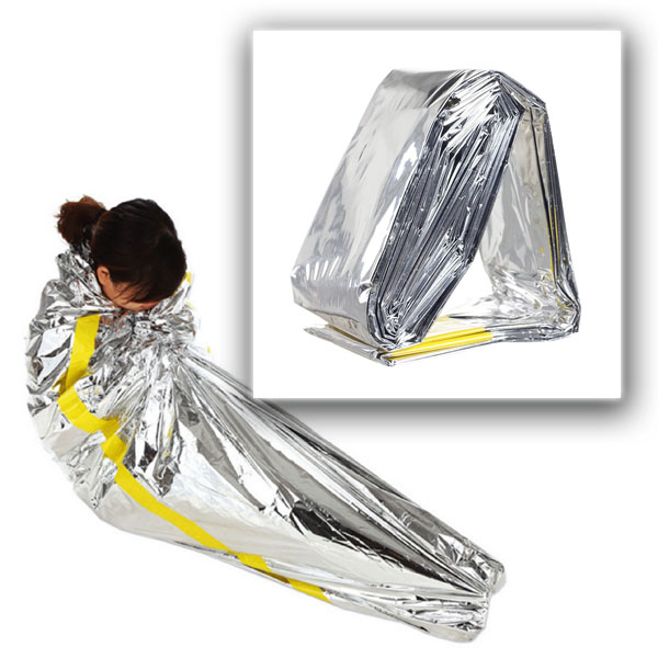 Survival EMERGENCY SLEEPING BAG Outdoor Bear Rescue Foil Waterproof Camping # 17756