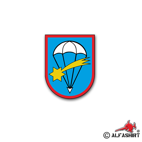 Sticker Rodcompany LLBrig 26 Airborne Brigade BW 7x5,5cm A1099