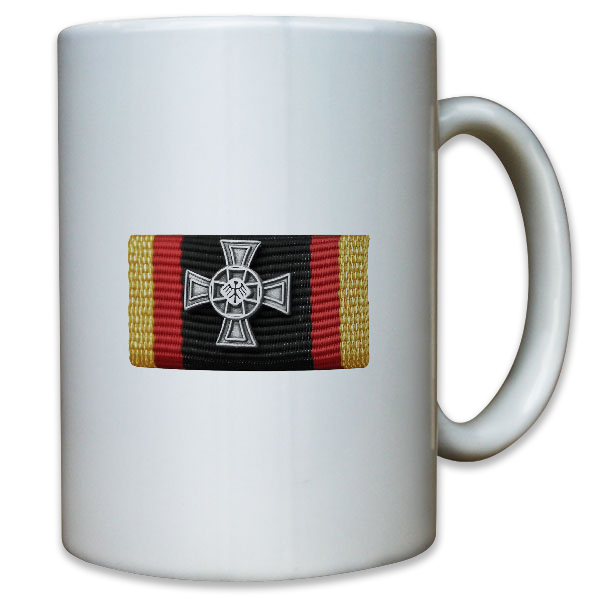 Ordensspange Ehrenkreuz Silber Ehre Mut Heldenhaft Soldaten - Tasse #10972