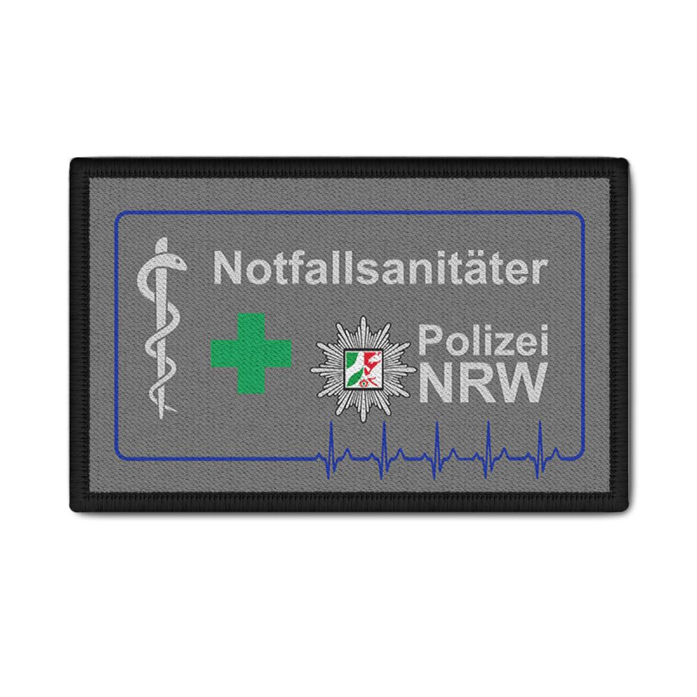 Patch 9,8x6cm Notfallsanitäter Notfall QRS Äskulap Polizei NRW #42297