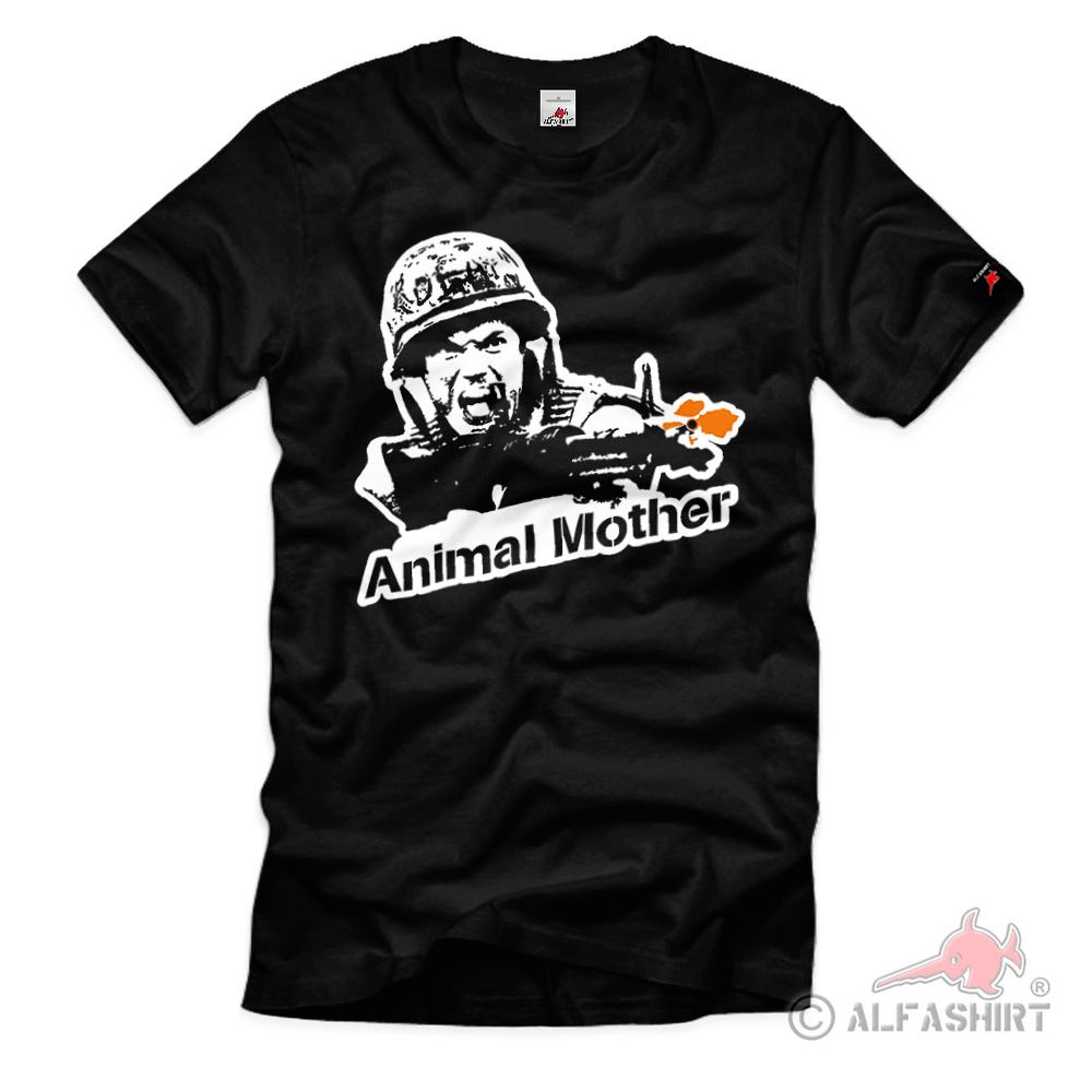 Animal Mother Vietnam M60 machine gun Ar5my Military T Shirt #39703