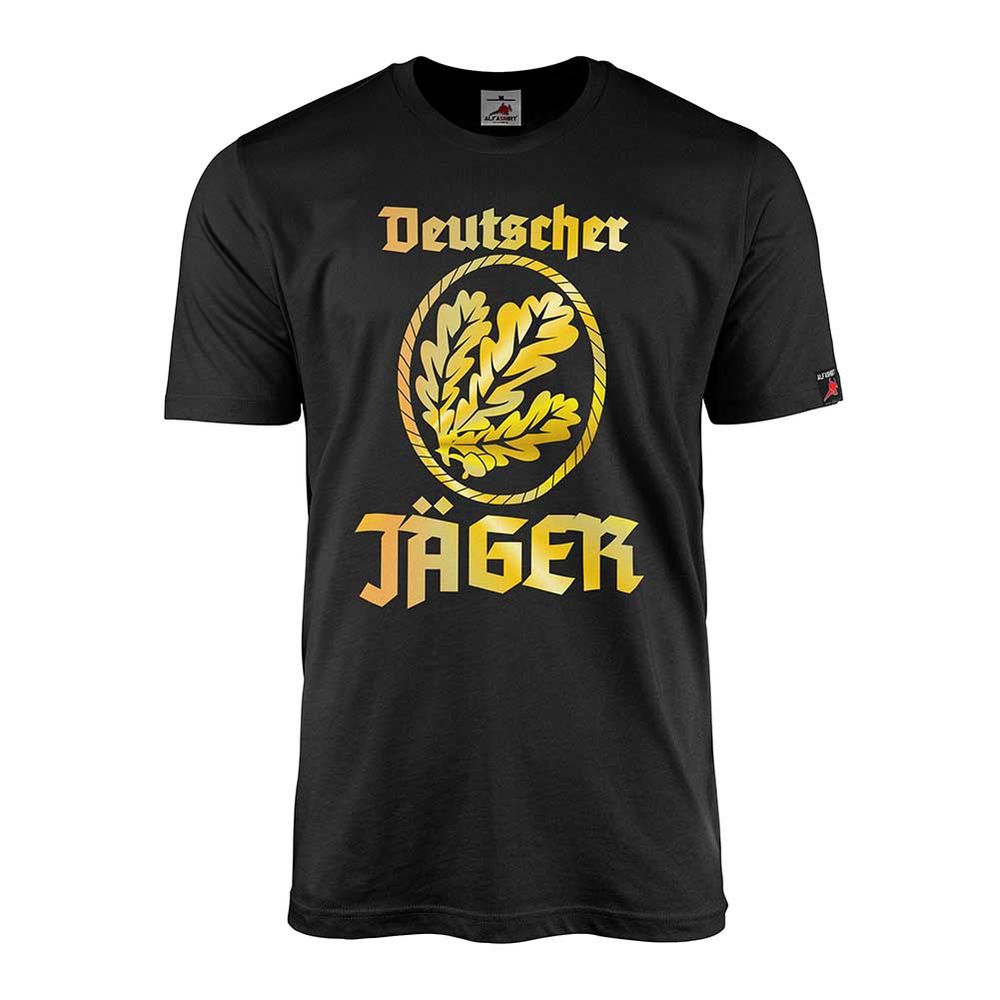 Deutscher Jäger Abzeichen Bundeswehr JgBtl Infanterie Eichenlaub T Shirt #13571