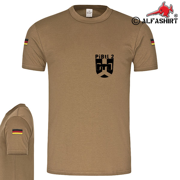 BW Tropen PiBtl 2 Bundeswehr Deutschland Wappen Pioniere Tropenshirt #15079