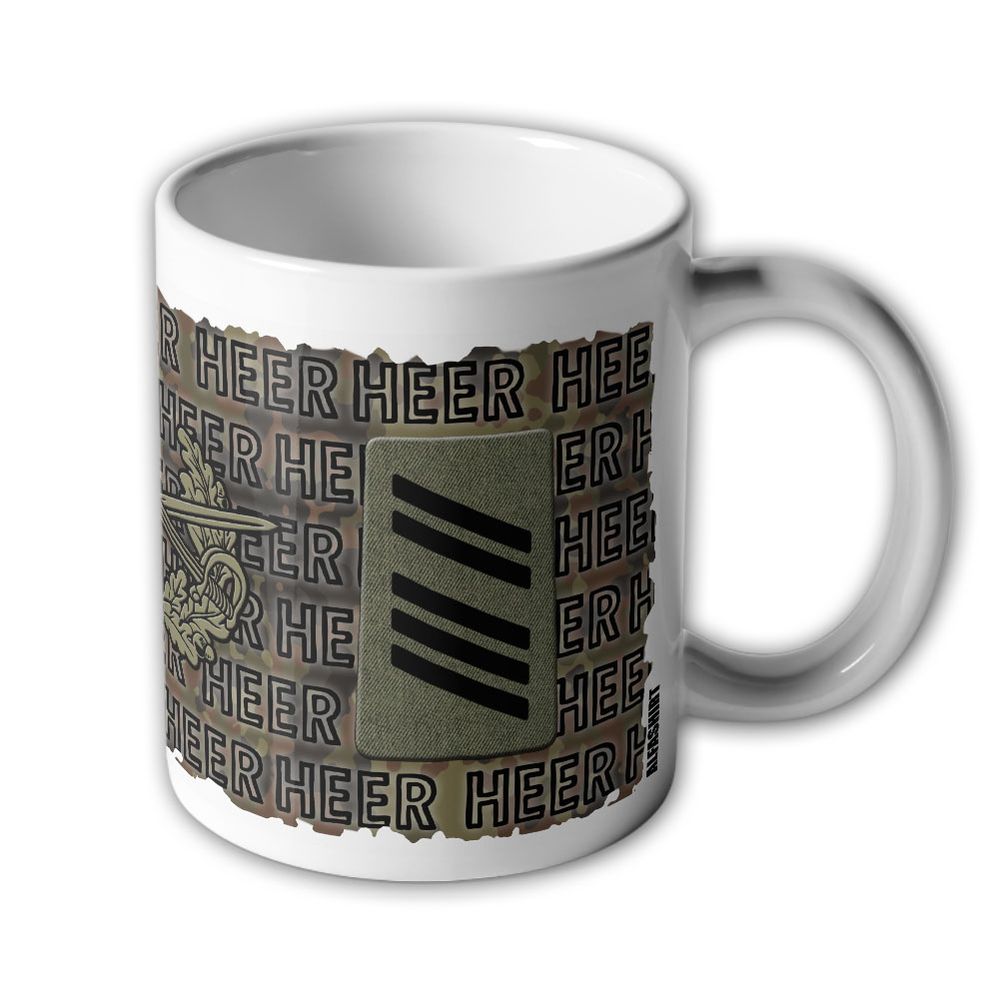 Tasse Heer Dienstgrad Oberstabsgefreiter OStGefr Mannschaften Bundeswehr Soldat Reservist #46733