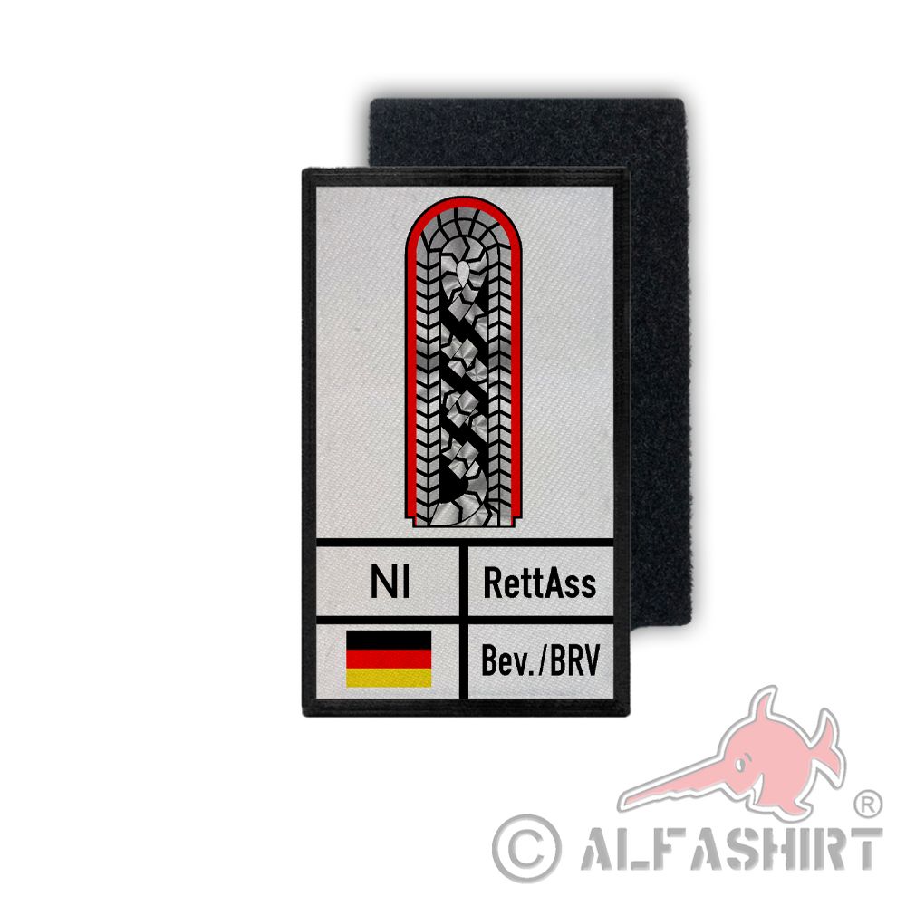 Rank Patch Rettungsassistent Niedersachsen Abzeichen Dienstgrad 9,8x6cm #35198