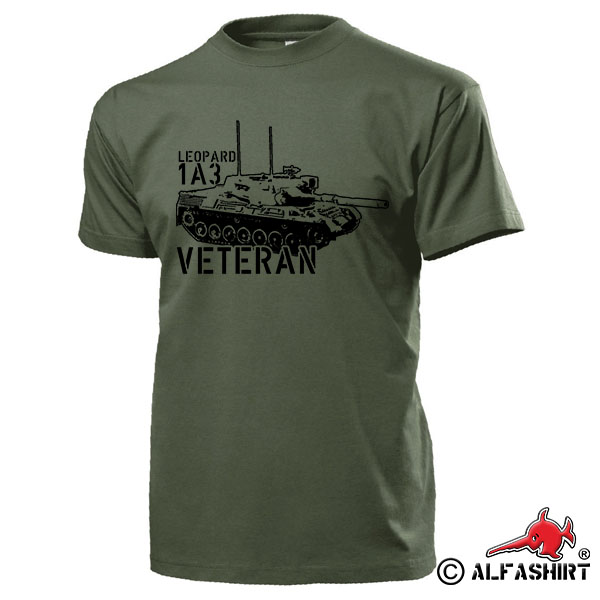Leo 1A3 Veteran Leopard BW Reservist Panzermann Kamerad Btl - T Shirt #17513