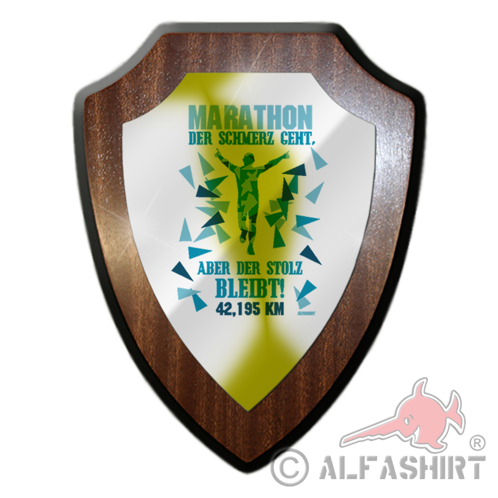 Blazon Marathon 42.195km the pain goes but the pride remains # 27005