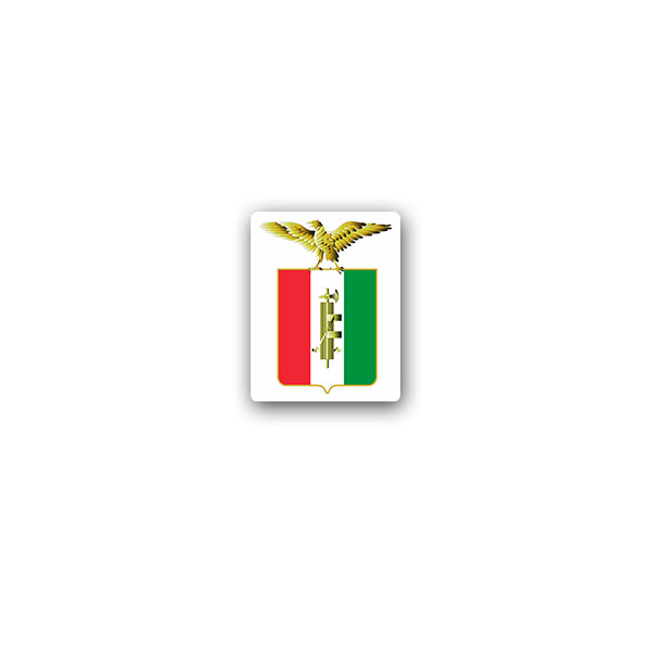 Aufkleber/Sticker Repubblica Italiana Sozialrepublik Salò Italien 6x7cm A3105