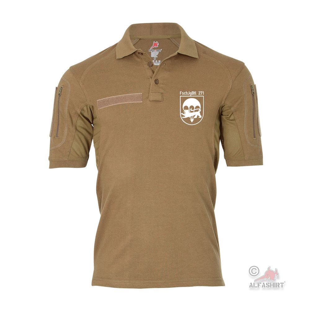 Tactical Polo FschJgBtl 271 Fallschirmjägerbataillon T-Shirt#39991