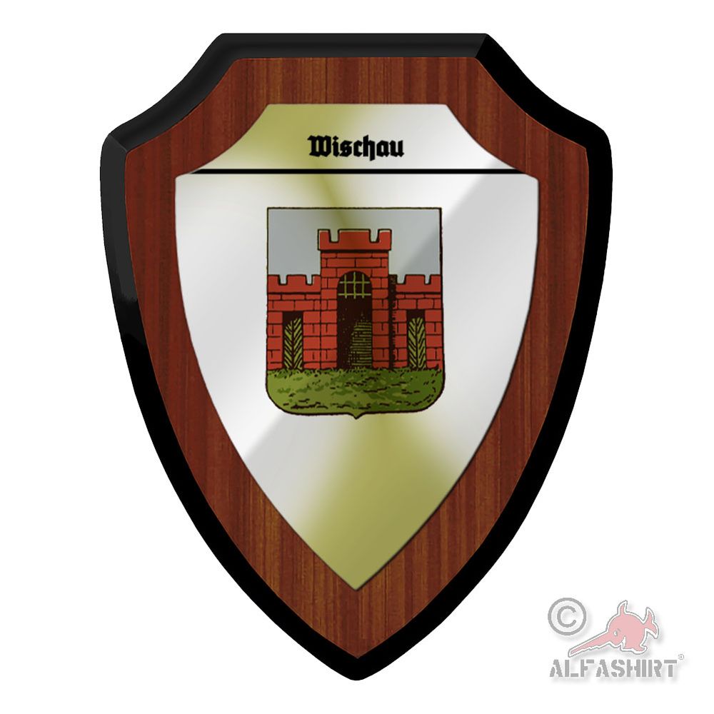 Wappenschild Wischau Vyškov Tschechien Bergland Olmütz Bistum #45622