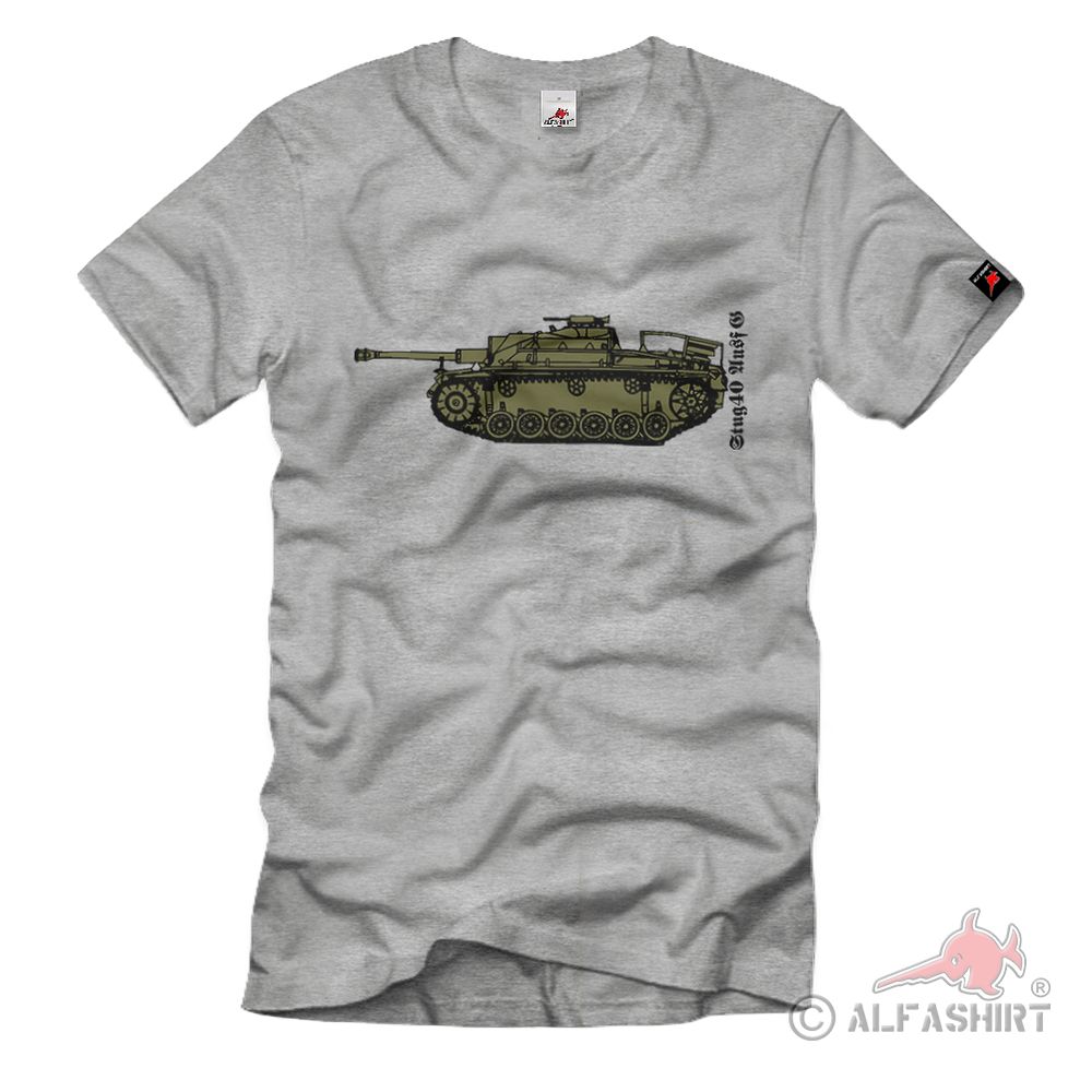 Stug 40 AusfG Sturmgeschütz Panzer WK2 Kettenfahrzeug T Shirt #35404