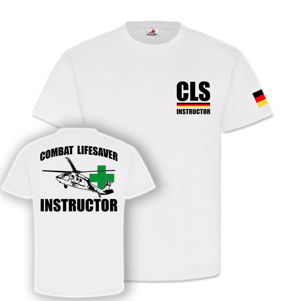COMBAT LIFESAVER INSTRUCTOR GERMANY CLS Paramedic Bundeswehr T-Shirt#22689