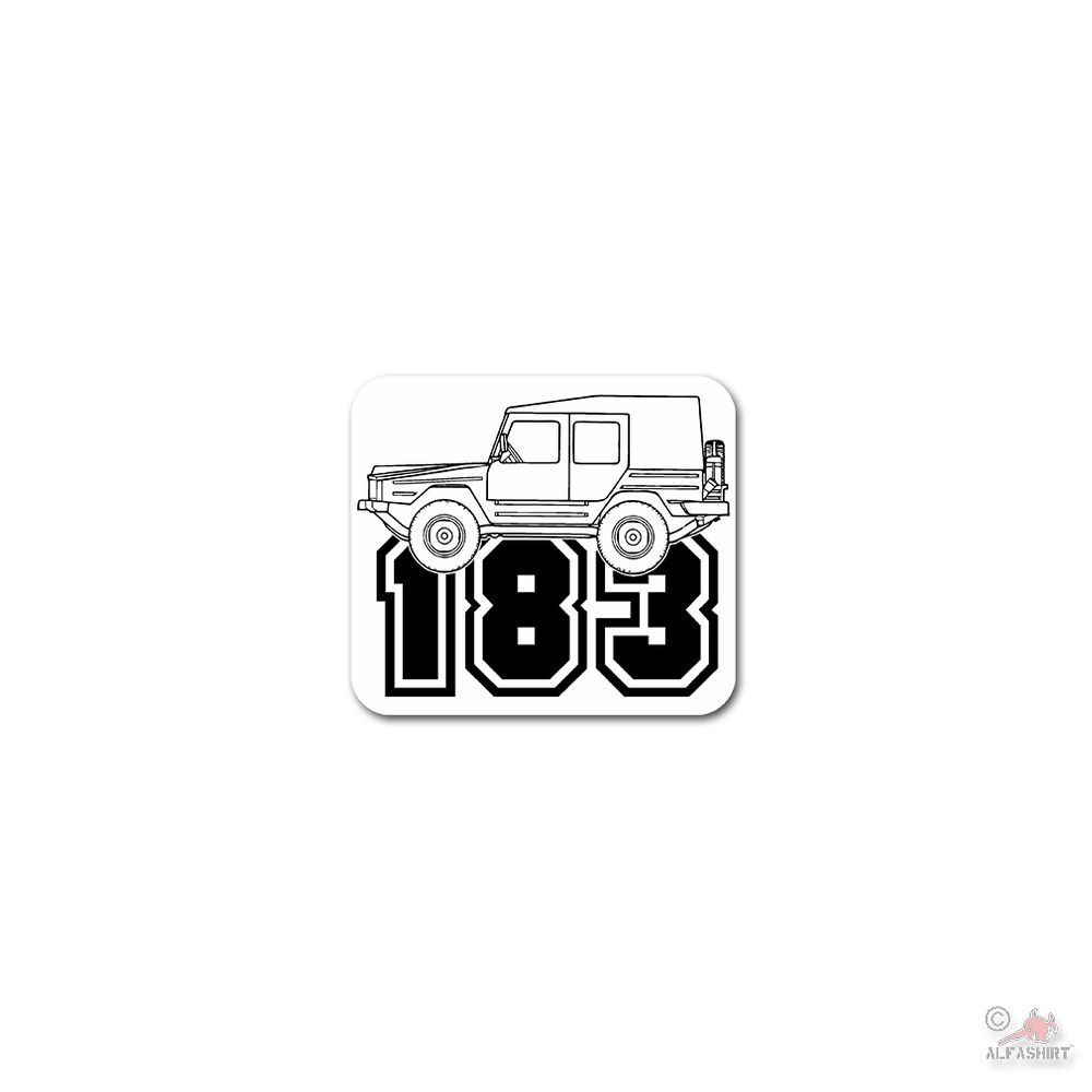 Sticker Iltis Type 183 SUV Military Vehicle Car Diesel 8x7cm # 26561