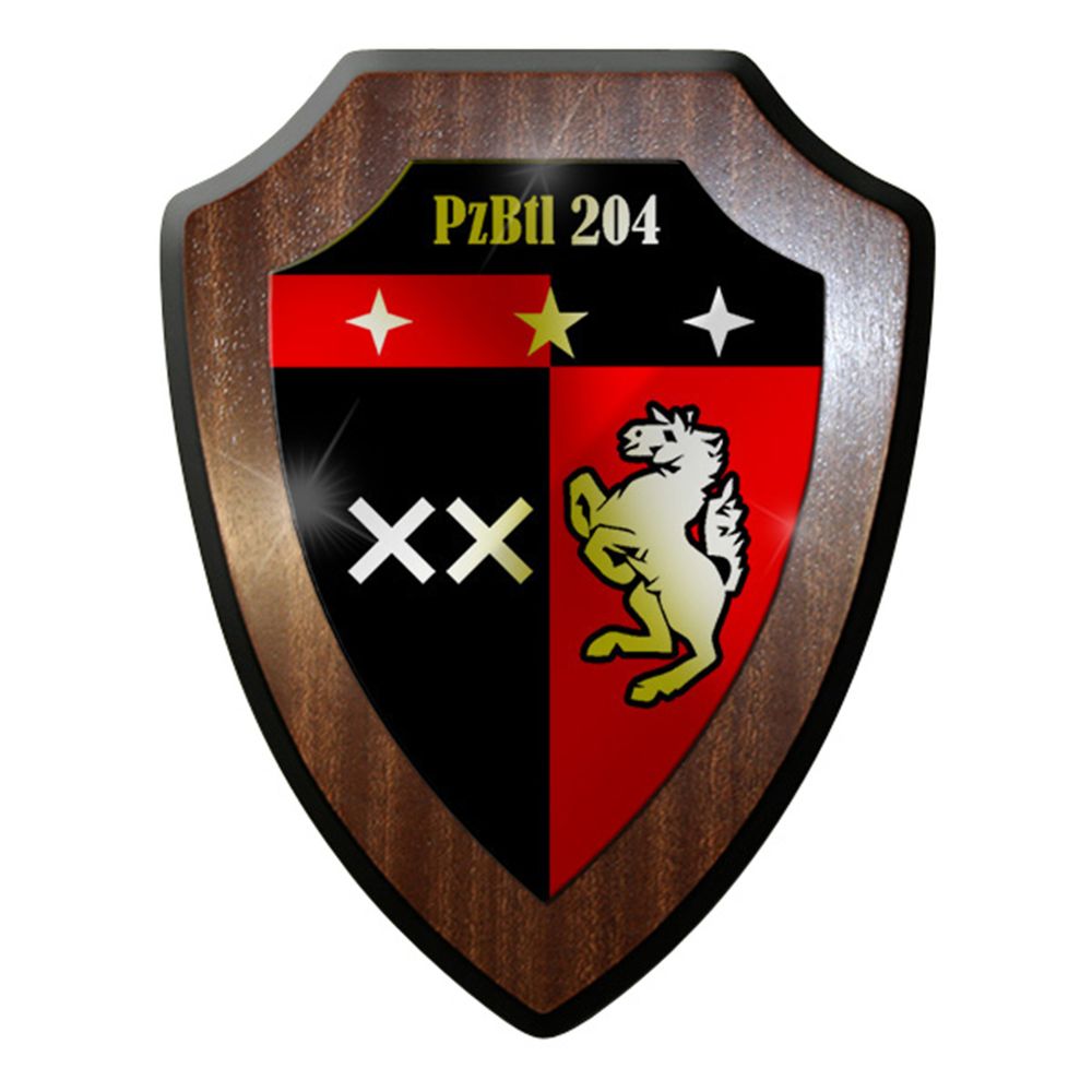 Wappenschild / Wandschild - PzBtl 204 Panzerbataillon Panzer #12264