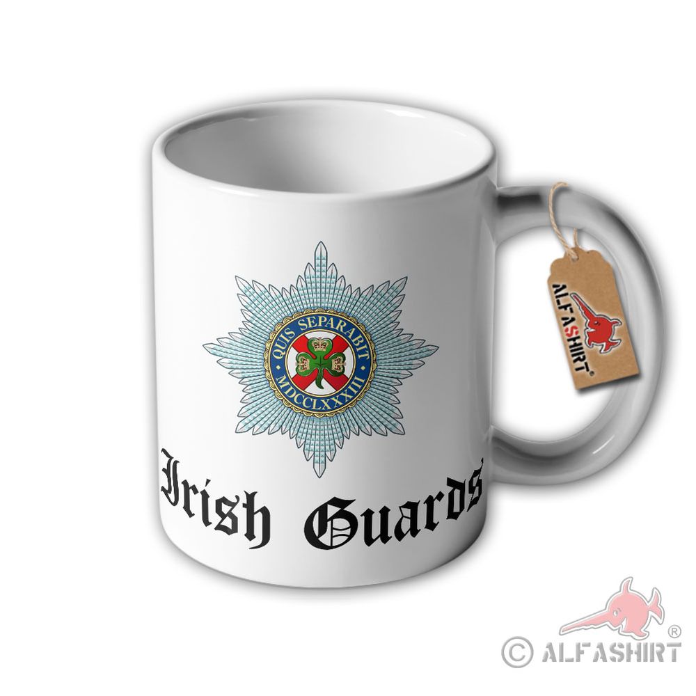 Tasse Irish Guards Regiment British Army The Micks Quis Separabit Wappen #32265