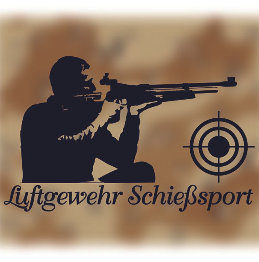 Sticker Aufkleber Luftgewehr Schießsport Sportschütze Schütze 26x16cm A078