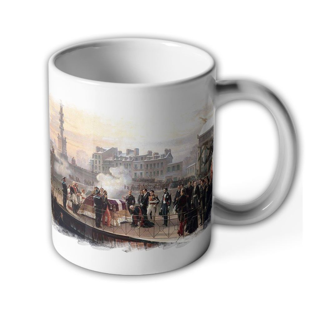 Napoleon Bonaparte Bestattung Beisetzung Frankreich 1840 Gemälde - Tasse #11591