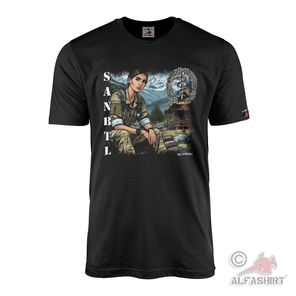 Sanitäterin der Bundeswehr Soldatin BW Militär San Bundeswehr T-Shirt  #45690