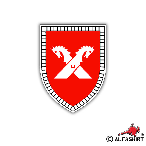 Aufkleber/Sticker 3 PzDiv Panzer Division Militär Wappen 7x4cm A1669
