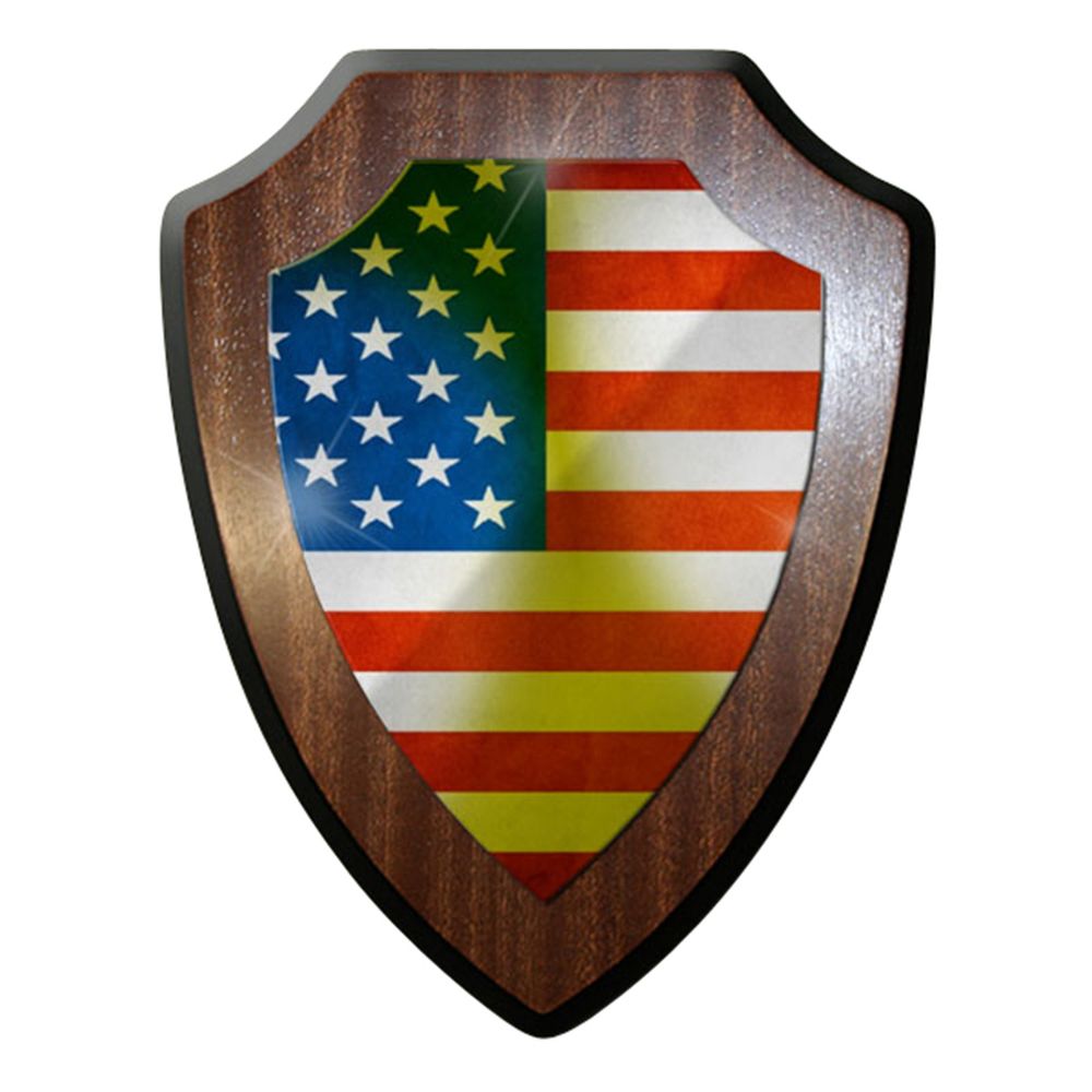 Coat of Arms / Wall Shield / Emblem - USA Flag America United US Army #7741