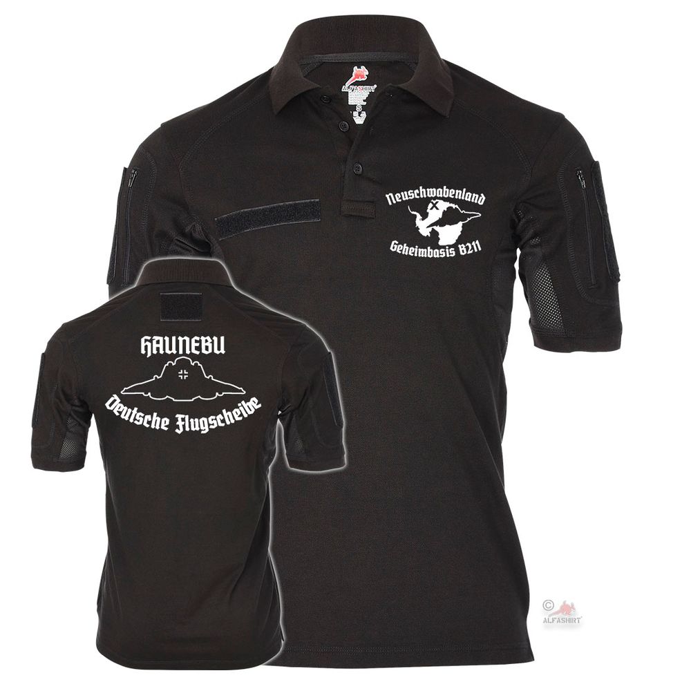Tactical Poloshirt Polo Geheimbasis B211 Neuschwabenland Haunebu B211 #39055