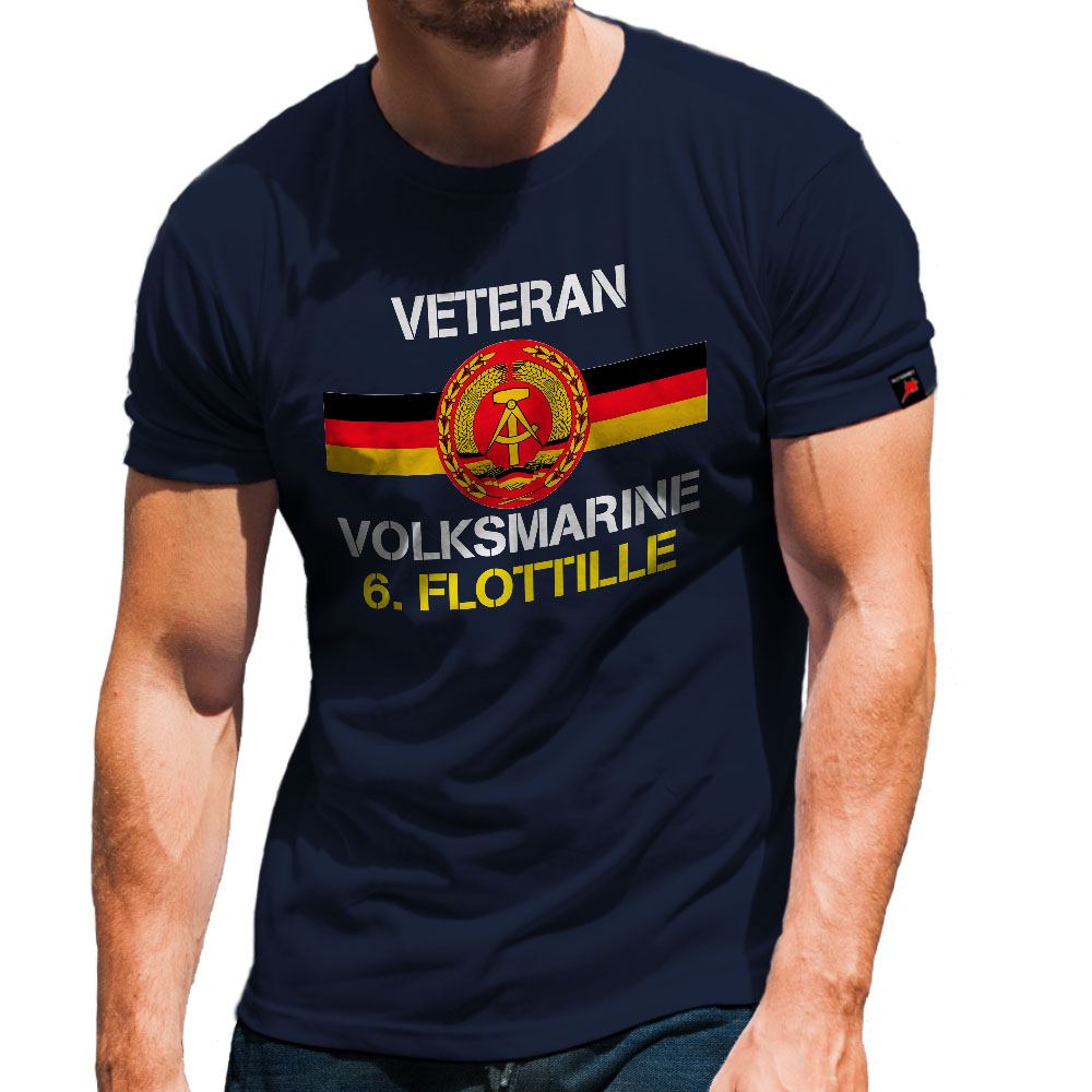Volksmarine 6 Flottille Veteran Marine DDR Deutschland MSR TShirt #31809