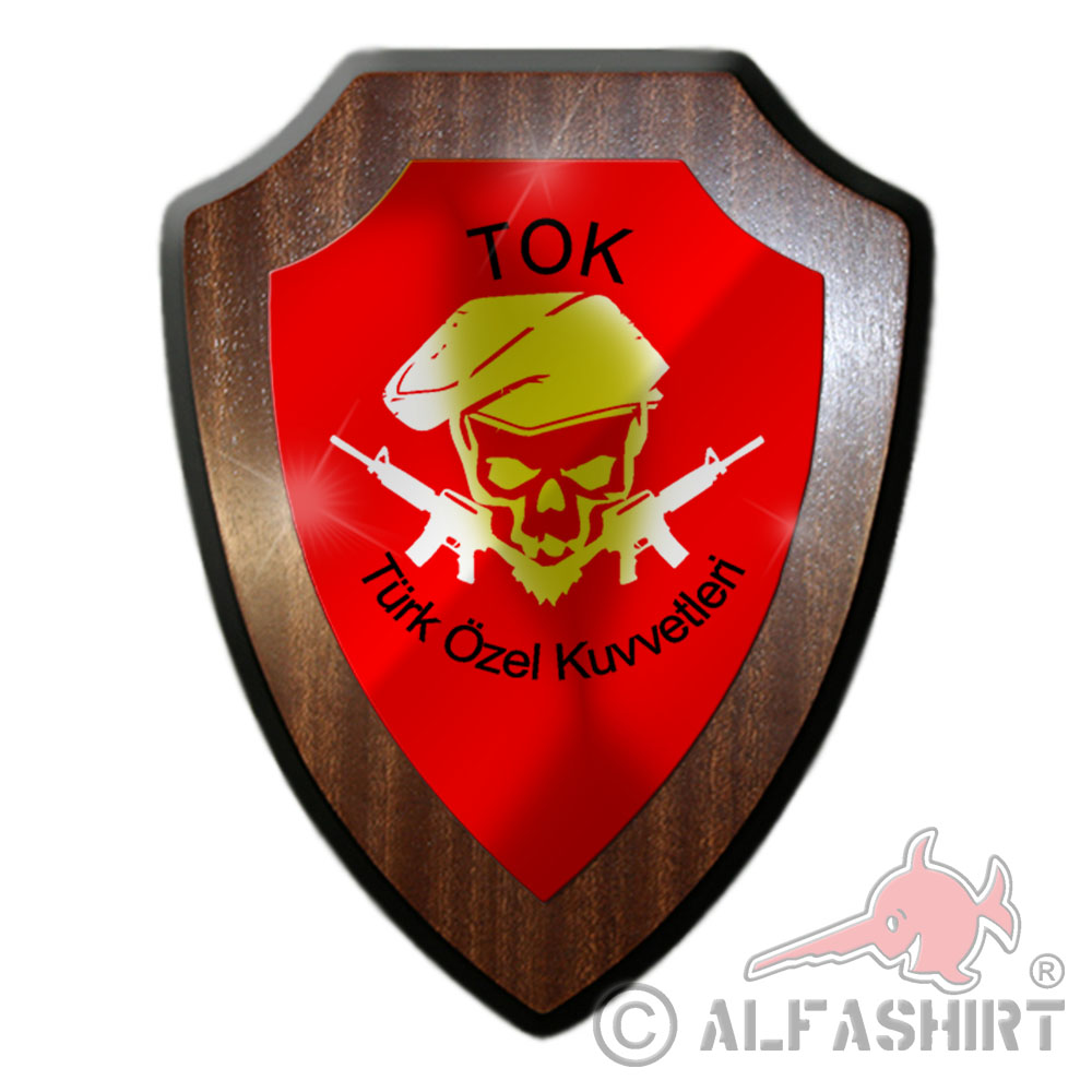 Heraldic shield TOK Türk Özel Kuvveter military unit Turkey coat of arms # 27044