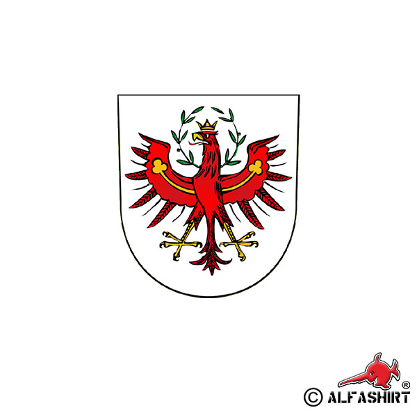 Sticker Tyrol South Tyrol Tyrolean Austria Italy Alps 7x6cm A1726